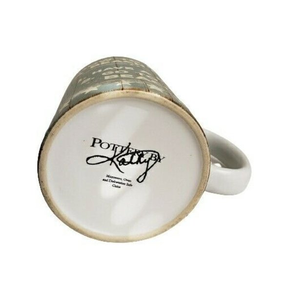 Pottery by Kathy "How to Have a Beach Body" Coffee Tea Mug 4.25 in - Picture 5 of 5